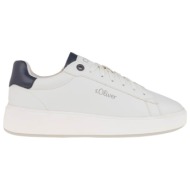  ανδρικά sneakers s oliver 5-13608-42 100 λευκό μπλε
