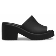  γυναικεία πέδιλα crocs brooklyn slide heel 209408-060 μαύρα