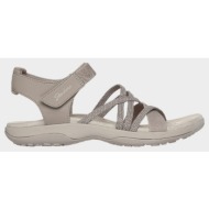  γυναικεία ανατομικά πέδιλα skechers meadow grazer 163193-tpe μπεζ