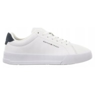  ανδρικά δερμάτινα sneakers tommy hilfiger fm0fm05297 0le λευκά