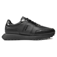  ανδρικά δερμάτινα sneakers calvin klein hm0hm01479 0gj μαύρα