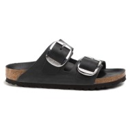  γυναικεία δερμάτινα ανατομικά σανδάλια birkenstock arizona big buckle 1011075 μαύρα narrow fit