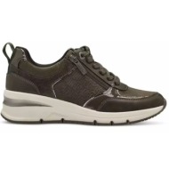  γυναικεία ανατομικά sneakers tamaris 1-23721-42 761 λαδί