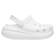  γυναικεία ανατομικά σαμπό crocs classic crush clog 207521 100 λευκά