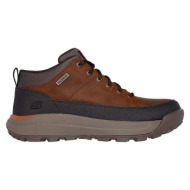  ανδρικά ανατομικά μποτάκια skechers 210900 dark brown