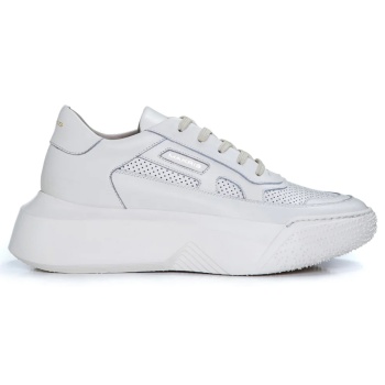 ανδρικά sneakers makris 21x14 λευκά