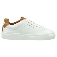  ανδρικά δερμάτινα sneakers gant mc julien 30631891 g28 λευκό ταμπά