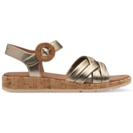  γυναικεία ανατομικά δερμάτινα πέδιλα tamaris 1-28129-44 900 ρόζ χρυσό