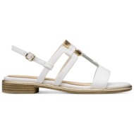  γυναικεία ανατομικά σανδάλια marco tozzi 2-28106-44 197 λευκά