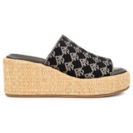 παντόφλες γυναικείες πλατφόρμες dkny conrad k1596526 black