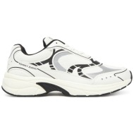  ανδρικά sneakers tommy hilfiger em0em01594 bds μπεζ/μαύρο