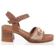  γυναικεία ανατομικά δερμάτινα πέδιλα ragazza 0961 ταμπά