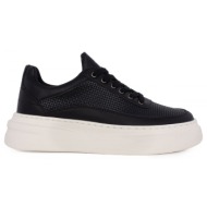  ανδρικά sneakers renato garini daveb-600 μαύρο μαύρο πλεκτό v5700060350l