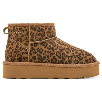 γυναικεία δερμάτινα μποτάκια s.oliver σε προσφορά