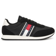  ανδρικά sneakers tommy hilfiger em0em01709-bds μαύρα
