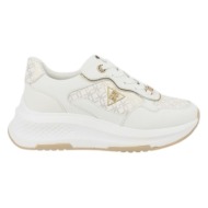  γυναικεία sneakers renato garini 2315-52rg57 λευκό πλατίνα στάμπα w119r35732c1