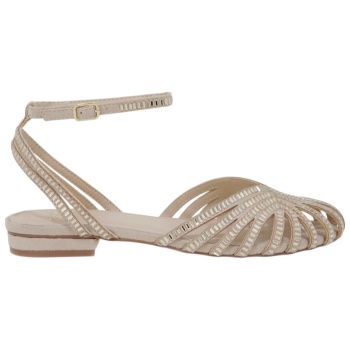 γυναικεία πέδιλα flat exe lola-307 μπεζ