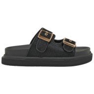  γυναικεία δερμάτινα σανδάλια exe hs53023-2 μαύρο καστόρι w403r2322004