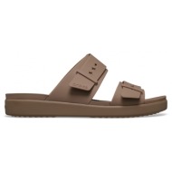  γυναικείες ανατομικές παντόφλες crocs brooklyn buckle low 211215-2q9 latte