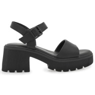  γυναικεία πέδιλα seven lm-tm-1029 μαύρο δέρμα w419a0294002