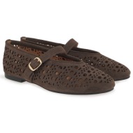  γυναικείες μπαλαρίνες exe 24651-604 καφέ καστόρι w185l6041504