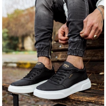 ανδρικά μαύρα casual sneakers δίσολα σε προσφορά