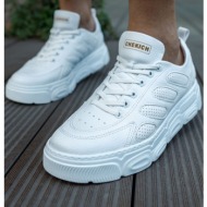  ανδρικά λευκά casual sneakers δίσολα ch105a