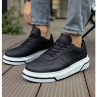  ανδρικά μαύρα δίσολα sneakers ch075b