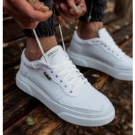  ανδρικά λευκά casual sneakers δίσολα 2222020b
