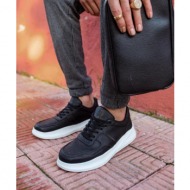  ανδρικά μαύρα casual sneakers δίσολα 7072020b