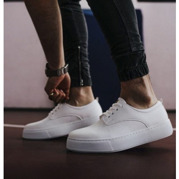 ανδρικά λευκά casual sneakers δερματίνη σε προσφορά