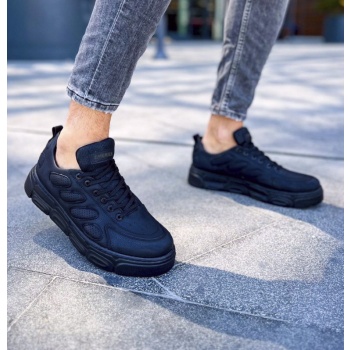 ανδρικά μαύρα casual sneakers δίσολα σε προσφορά