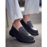  ανδρικά μαύρα παπούτσια loafers ch2417