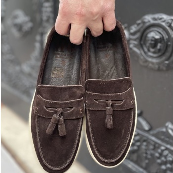 huxley and grace ανδρικά καφέ δερμάτινα