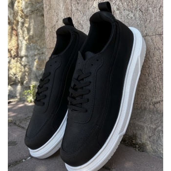 ανδρικά ασπρόμαυρα sneakers με