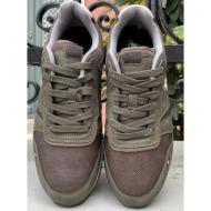  us grand polo ανδρικά χακί-καφέ sneakers με διχρωμία gpm523100