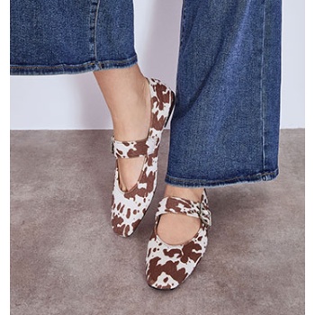 παπούτσια ίσια με animal print