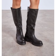  μπότα δερματίνης με τρακτερωτή σόλα wt7741.a916+1