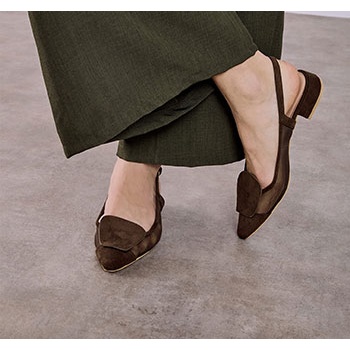 παπούτσια φλατ με ημιδιάφανες