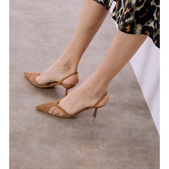 γόβες slingback με πλέξη sq7741.a532+1