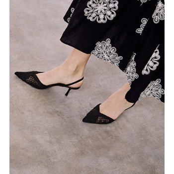 γόβες slingback με πλέξη sq7741.a532+2