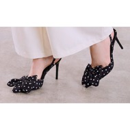  γόβες slingback πουά με φιόγκο sq7741.a563+1