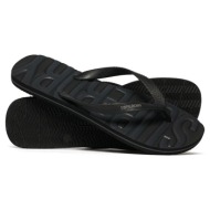  superdry d2 sdry vintage vegan flip flop mf310263a-0xm μαύρο