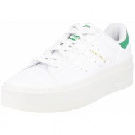 adidas originals σνίκερ χαμηλό `stan smith bonega` λευκό / πράσινο γρασιδιού / χρυσό