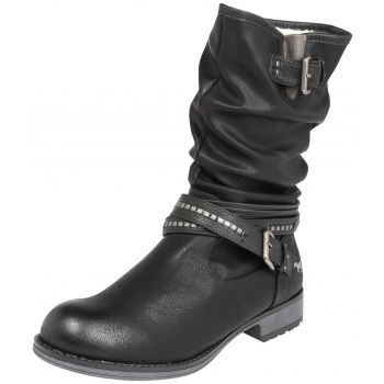 mustang boots μαύρο
