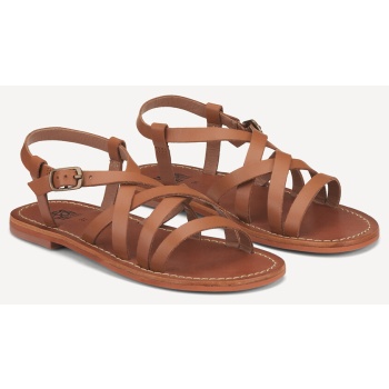 δερμάτινα πέδιλα με λουράκια