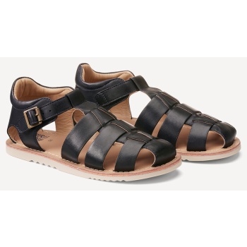 δερμάτινα πέδιλα με κλειστή φτέρνα