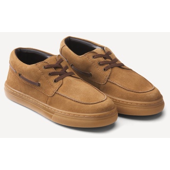 δερμάτινα sneakers με ναυτικό στυλ και