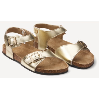 μεταλλικά σανδάλια με διπλή αγκράφα