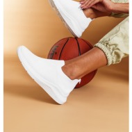  λευκά slip on sneakers σε κάλτσα